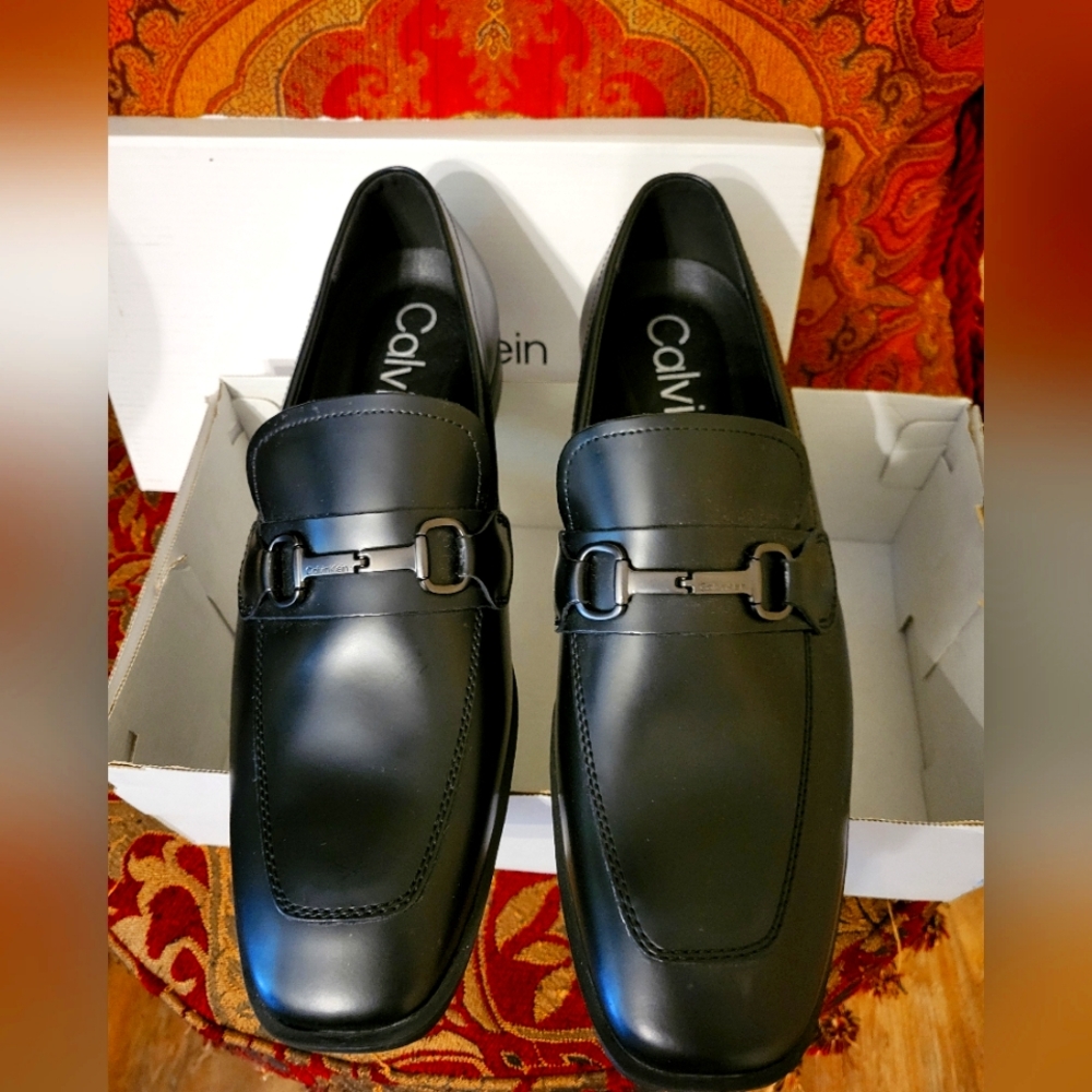 Calvin Klein Black slip on Loafers Men size 10.5